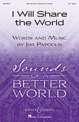 I Will Share the World SSA choral sheet music cover